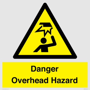 Danger Overhead Hazard